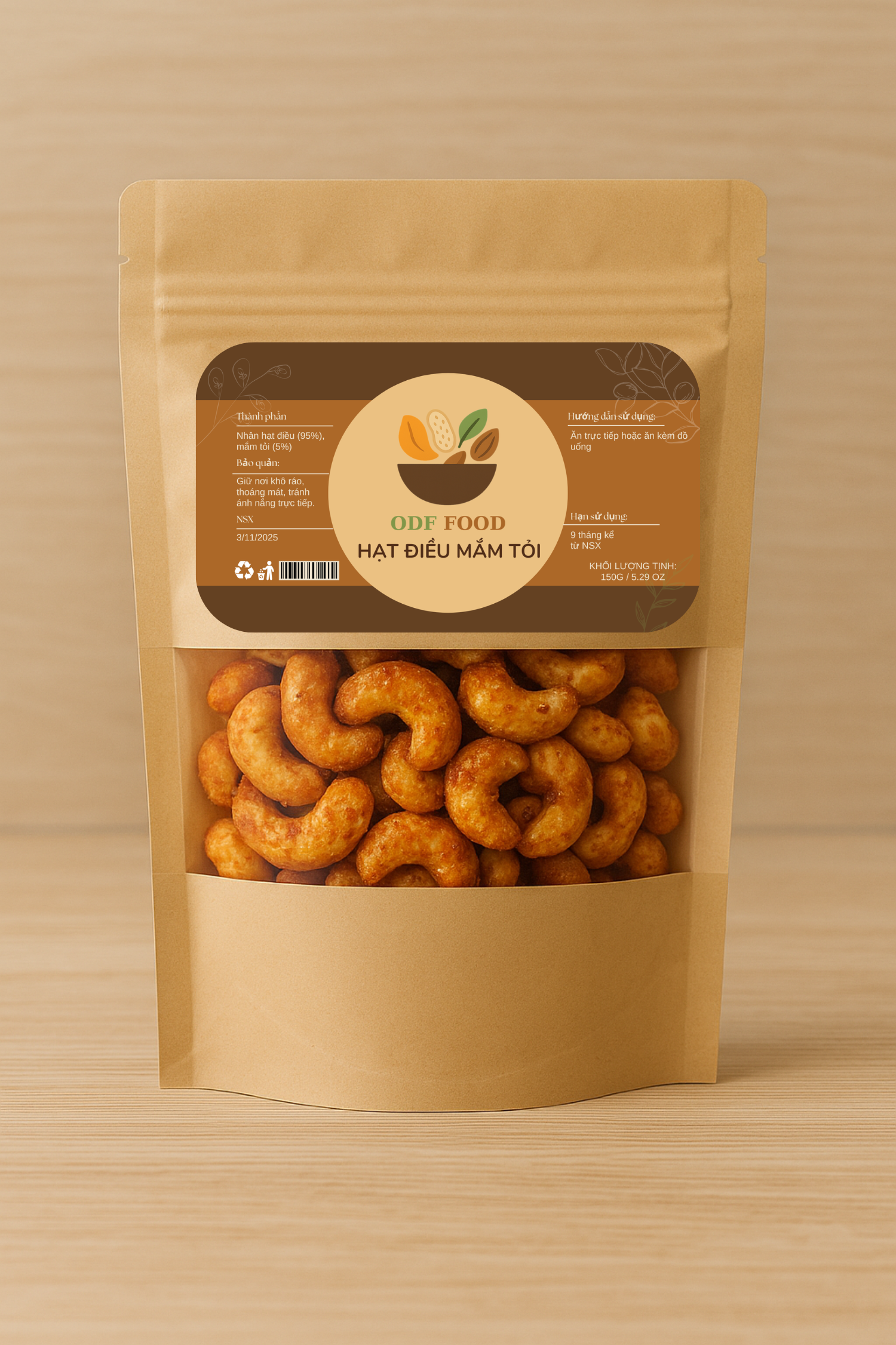 Hạt điều mắm tỏi Hạt điều mắm tỏi